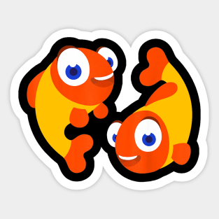 Pal Fish Twin Fish Large Logo Shirt for Teacher Sticker